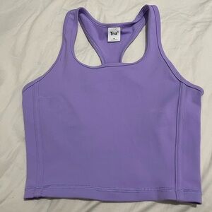TNA Ascot Cropped Racerback Tank Top - Size XS